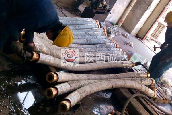 伊朗12500KVA高碳鉻鐵爐——筒瓦，水冷電纜、水冷補償水壓試驗（四）