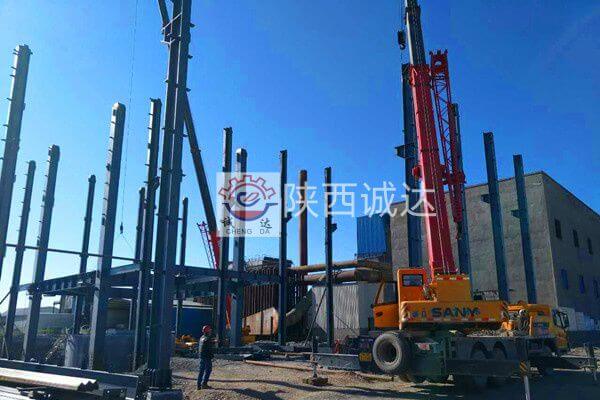 甘肅張掖9000KVA特種精煉爐項目現(xiàn)場土建基礎情況